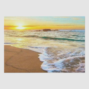 Beach Sunset Decoupage Tissue Paper
