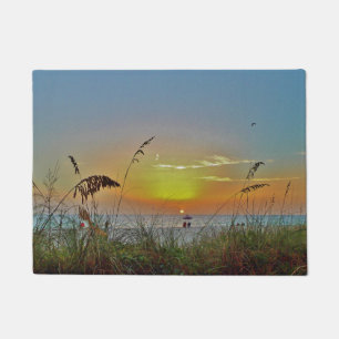 Beach Sunset Door Mat