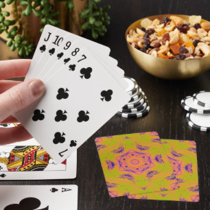 Beach Sunset High Contrast Mandela Playing Cards