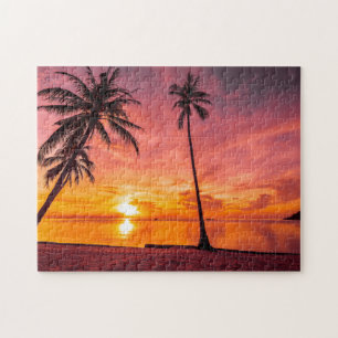 Beach Sunset Jigsaw Puzzle