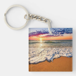 Beach Sunset Keychain