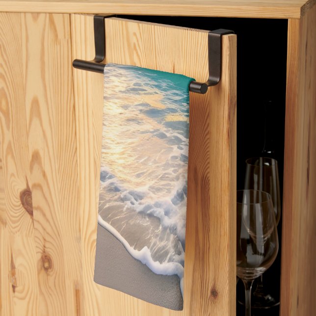 Beach Sunset Kitchen Towel (Thirds Fold)