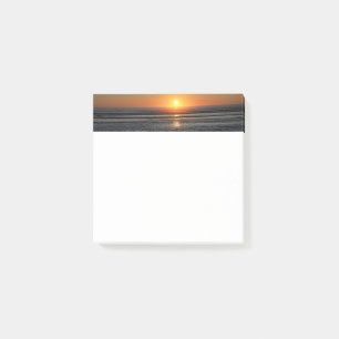 Beach Sunset Photo Stationery 3x3 Notes