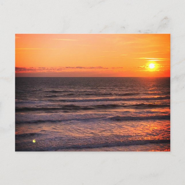 Beach Sunset Postcard (Front)