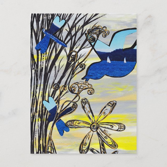 Beach Sunset Postcard (Front)