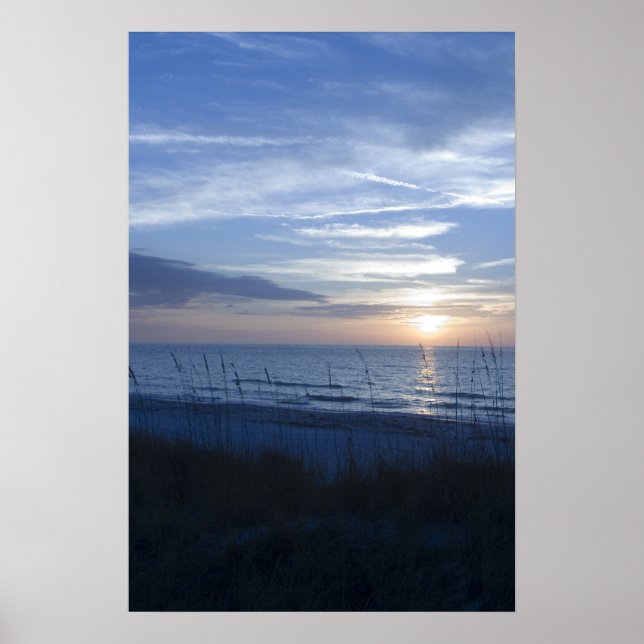 Beach Sunset Poster (Front)