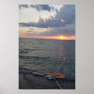 Beach Sunset Poster