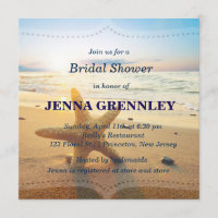 Beach Sunset Romantic Bridal Shower Any Party