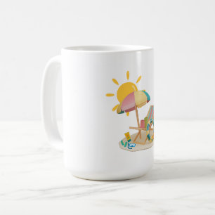 Beach Sunset T-Shirt – For Ocean and Summer Lovers Coffee Mug