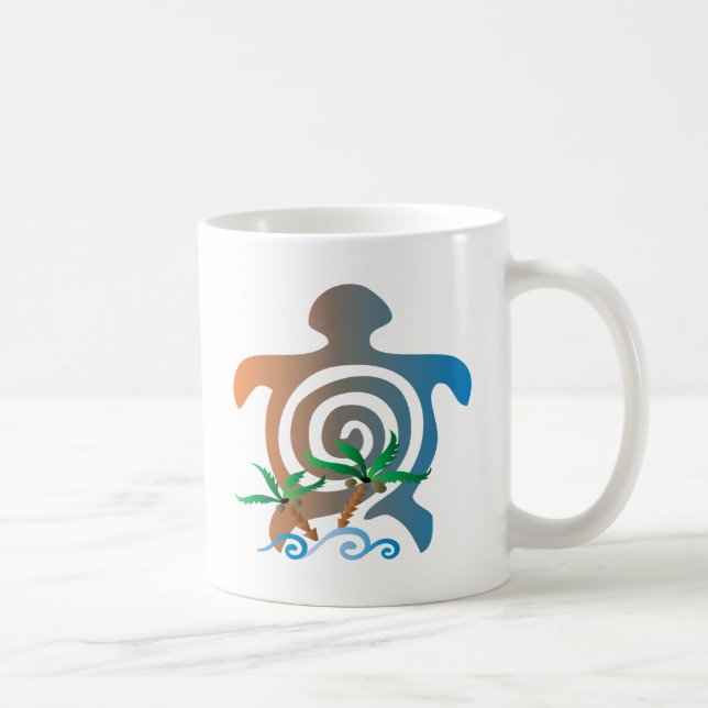 Beach-sunset-turtle Coffee Mug (Right)