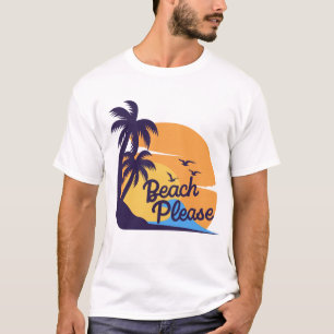 Beach Sunset Vibes Summer Tropical T-Shirt