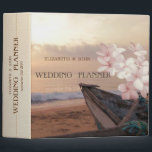 Beach Sunset Wedding,Plumeria Binder<br><div class="desc">Beach wedding planner.</div>