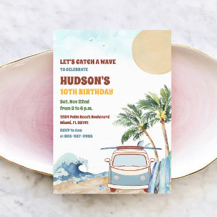 Beach Surf Birthday Party Invitation