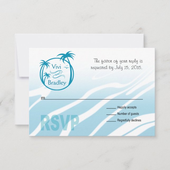 Beach Surf Palm Logo RSVP | blue (Front)
