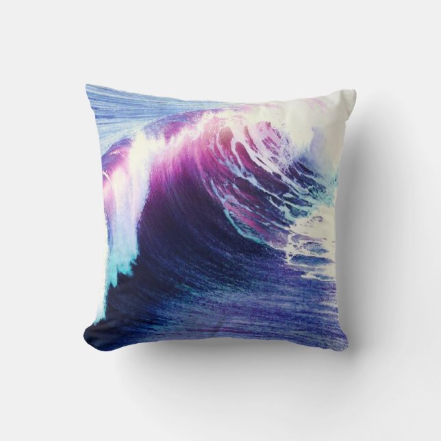 Beach Surf Throw Pillow (Front)