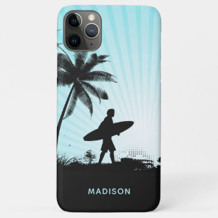 Beach Surfer custom name phone cases