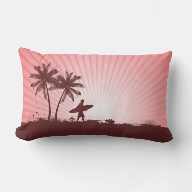 Beach Surfer throw pillows (Front)