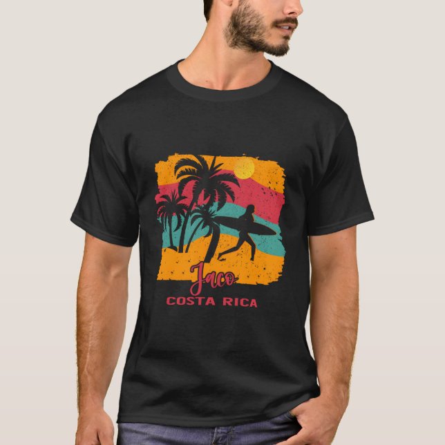 Beach Surfing Jaco Costa Rica T-Shirt (Front)