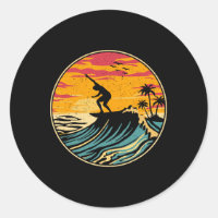 Beach Surfing Surfboard Tees Vintage Surfer Retro 