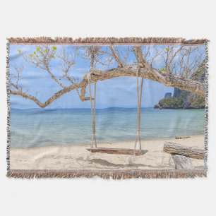 Beach Swing Throw Blanket