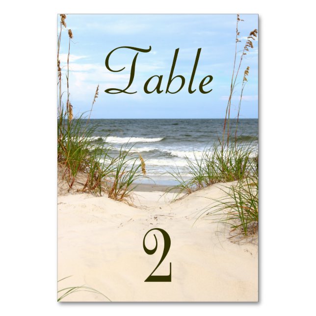 Beach Table Card (Front)