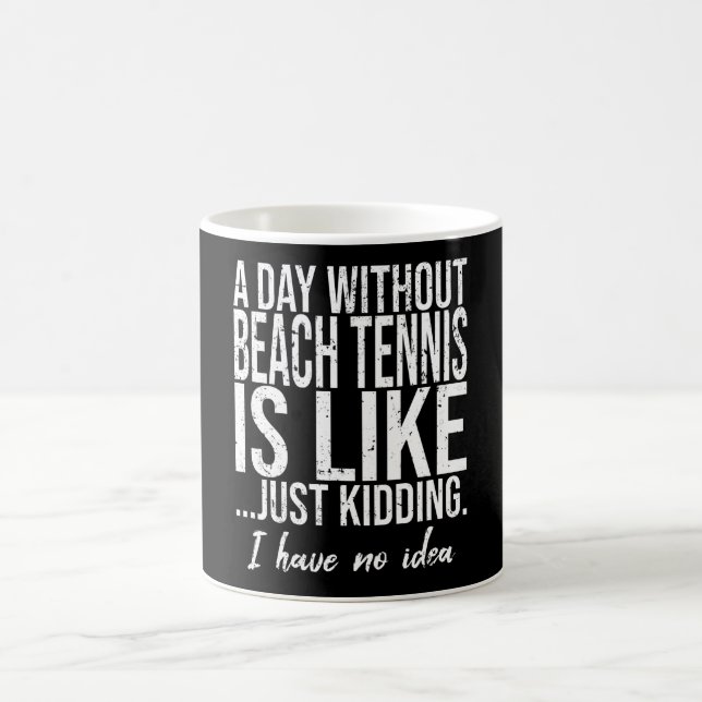 Beach Tennis funny sports gift Coffee Mug (Center)