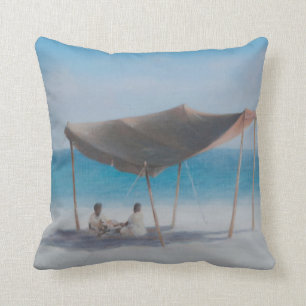 Beach Tent 2012 2 Throw Pillow