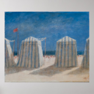 Beach Tents Brittany 2012 Poster