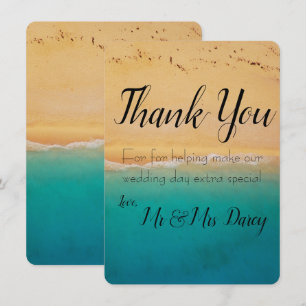 Beach Thank You Card