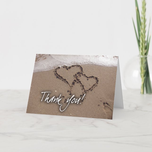 Beach thank you card (Front)