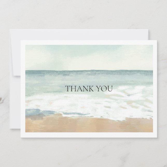Beach Thank You Card (Front)