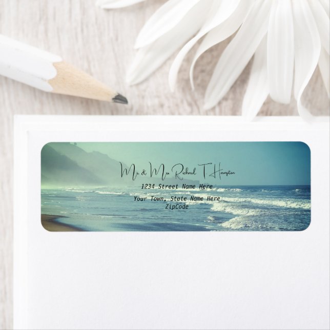 Beach Theme Address (Insitu)