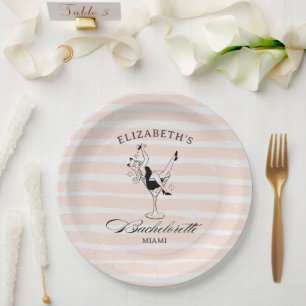 Beach Theme Bachelorette Party Paper Plate