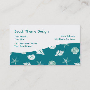 Beach Theme Business Card