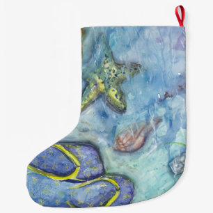 Beach Theme Christmas Stocking