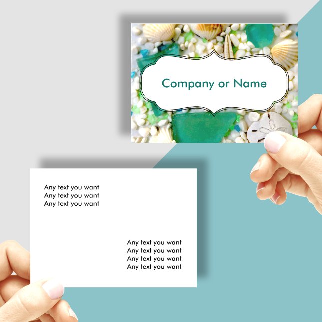 Beach Theme Coastal Business Cards (Creator Uploaded)