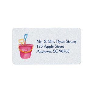 Beach Theme Custom Address Label
