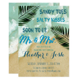 Beach Themed Engagement Invitations 9