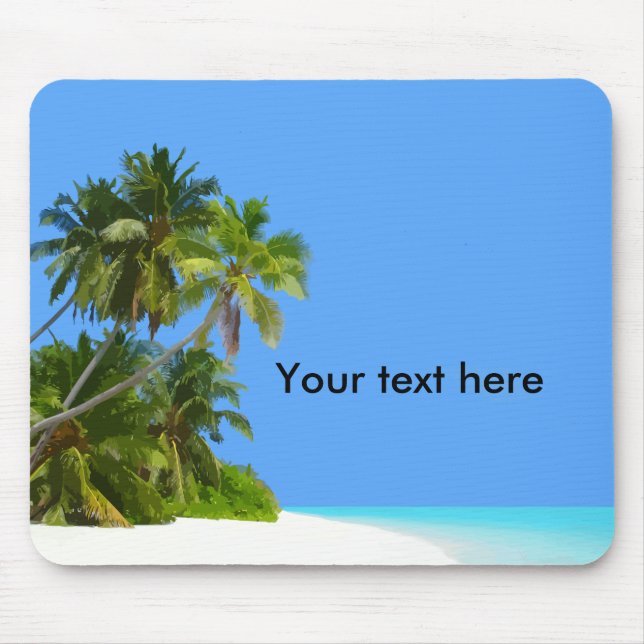 Beach Theme Mouse Pad (Front)