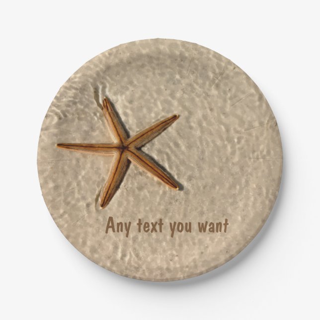 Beach Theme Party Plates (Front)
