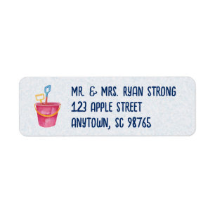 Beach Theme Personalized Return Address