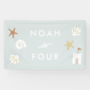 Beach Theme Pool Party Kids Birthday Banner