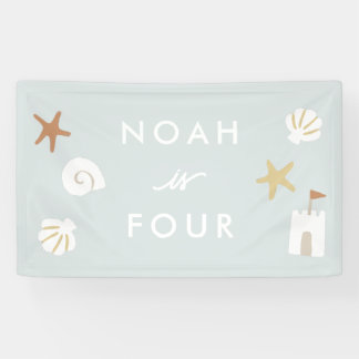 Beach Theme Pool Party Kids Birthday Banner