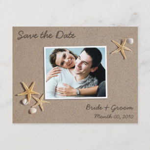 Beach Theme Save the Date Photo Cards