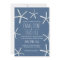 Beach Theme Starfish Frame Navy Blue Wedding