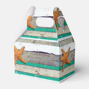 Beach Theme Starfish Wedding Rustic Favor Box