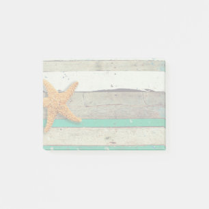 Beach Theme Starfish Wedding Rustic Post-it Notes