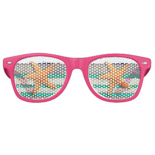 Beach Theme Starfish Wedding Rustic Retro Sunglasses