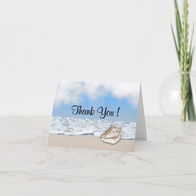 Beach Theme Thank You Blank Inside (Front)
