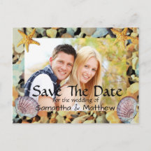Beach Theme Wedding Save The Date